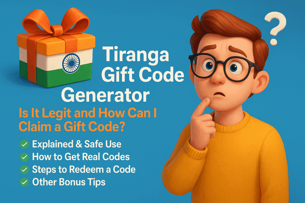 Tiranga Gift Code Generator Is It Real or Just a Scam How to Get Actual Gift Codes